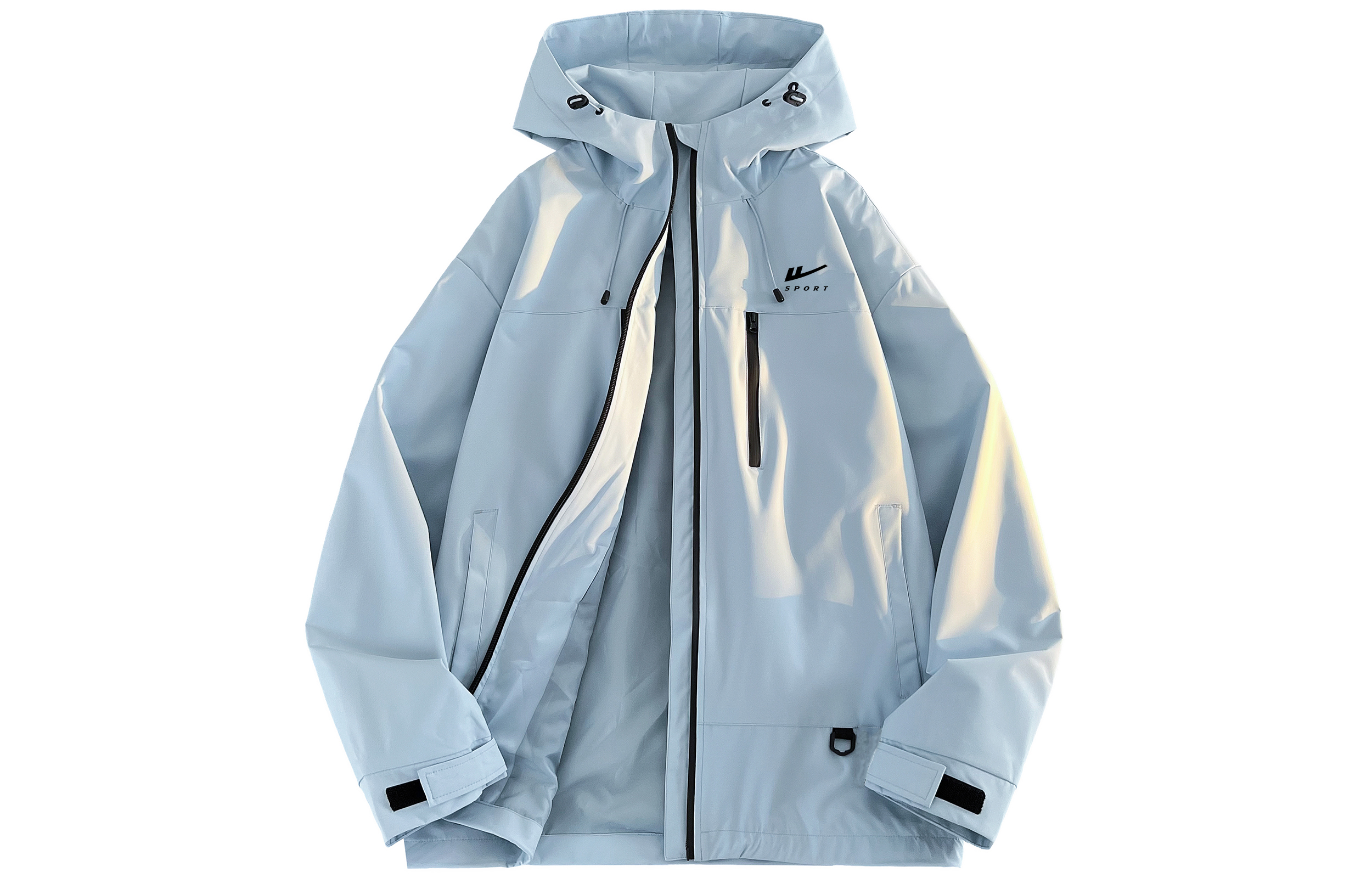 

Коллекция Warrior Huichao Riding The Wind, водонепроницаемая и ветрозащитный ветровка унисекс, Glacier Blue[Includes Cooling Sensation Short-Sleeved T-Shirt]