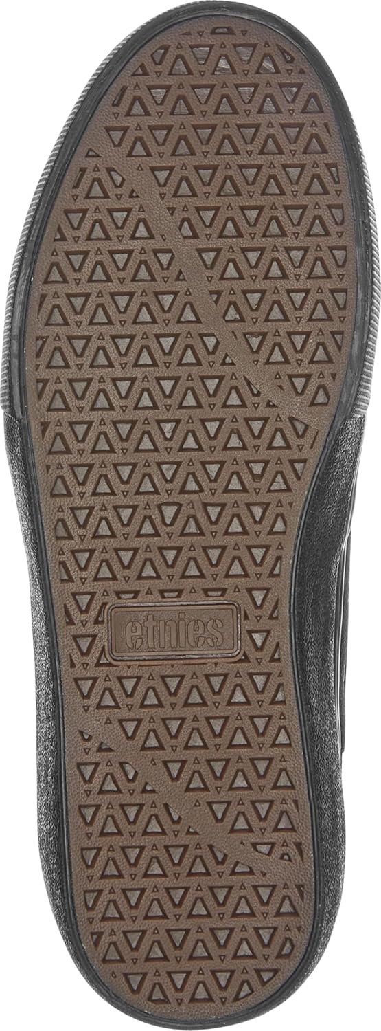 Кроссовки Etnies Barge LS - Классический скейтбордистский стиль, узкий вулканизированный силуэт, массивный бронированный воротник, усиленная вулканизация, амортизация, кроссовки на каждый день, черный — фото 3