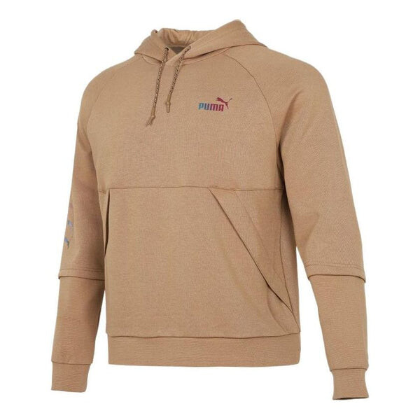 

Толстовка logo pattern printing loose couple style khaki Puma, хаки