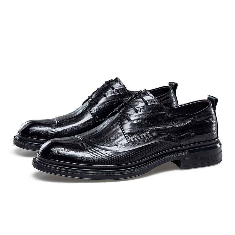 KANGNAI Мужские повседневные кроссовки Low Top черные, цвет Black — фото 3