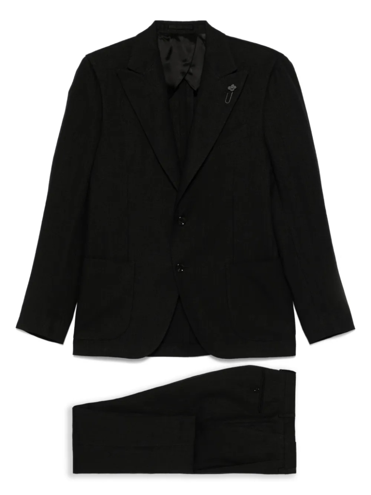 

Костюм с брошью Lardini, черный