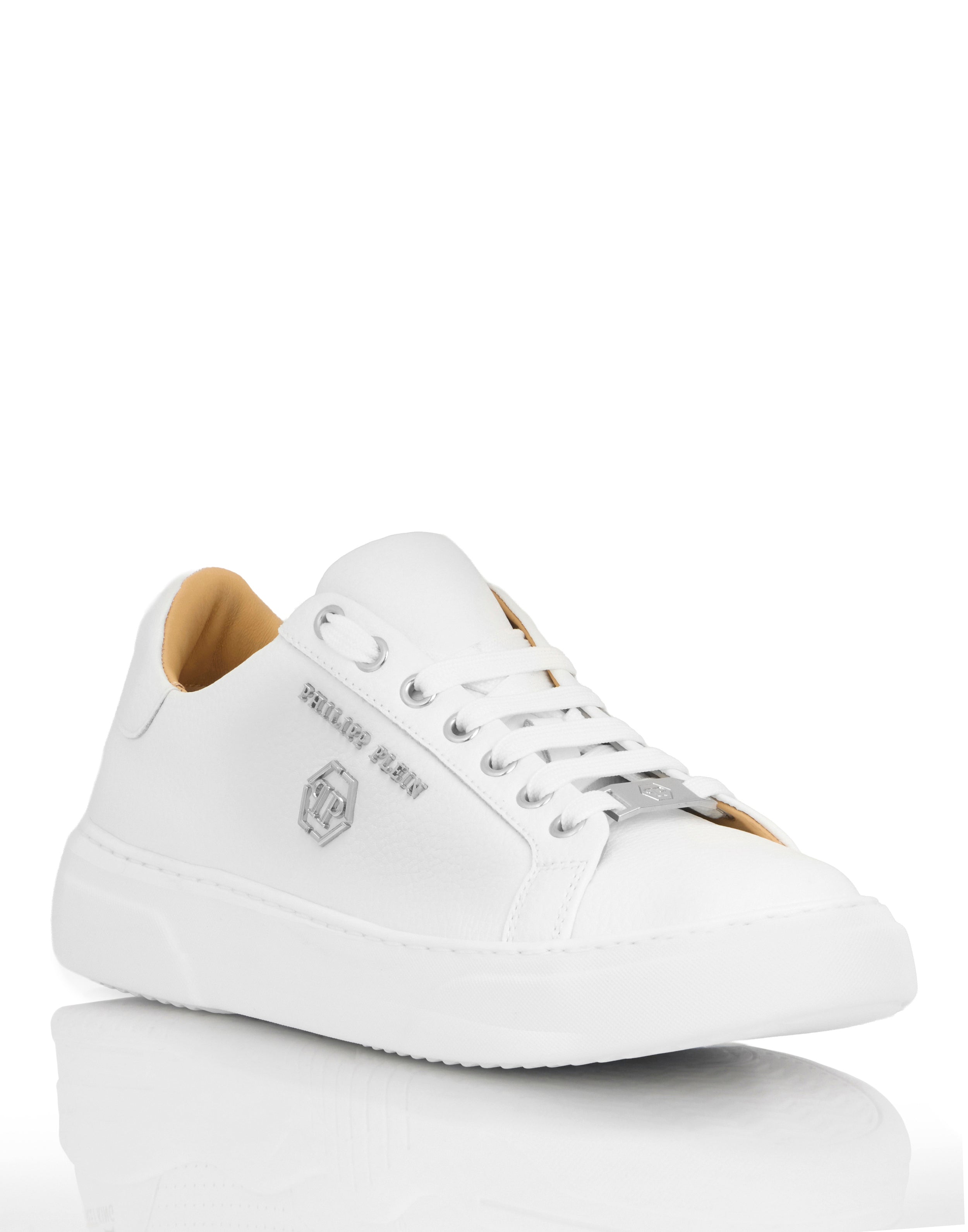 

Кожаные низкие кроссовки Hexagon PHILIPP PLEIN, белый