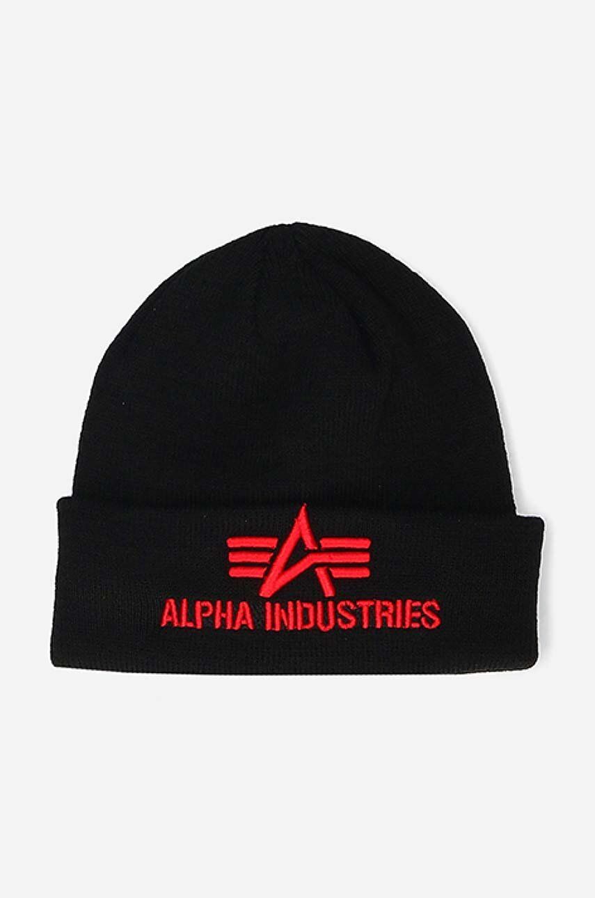 

Шапка-бини Alpha Industries 3D, черный