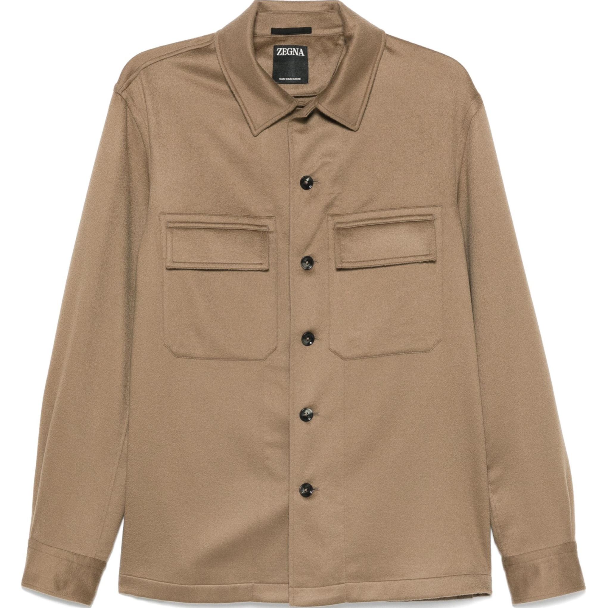 

Рубашка с длинными рукавами и пуговицами Ermenegildo Zegna, Medium Brown