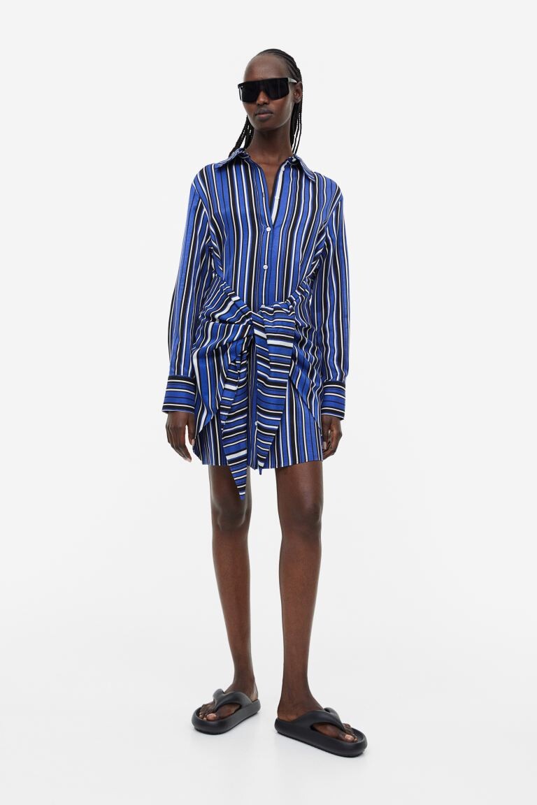 

Платье-рубашка с завязками H&M