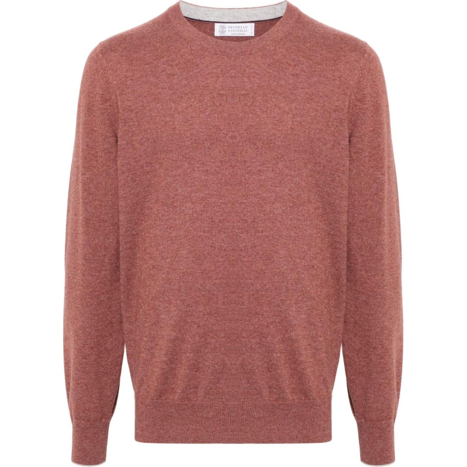 

Свитер с эффектом меланжа Brunello Cucinelli, Тёмно-красный