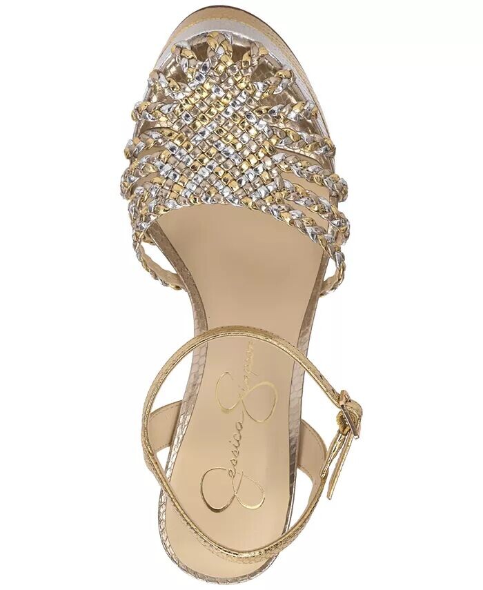 Босоножки Inaia на тканой платформе Jessica Simpson, серебро — фото 4