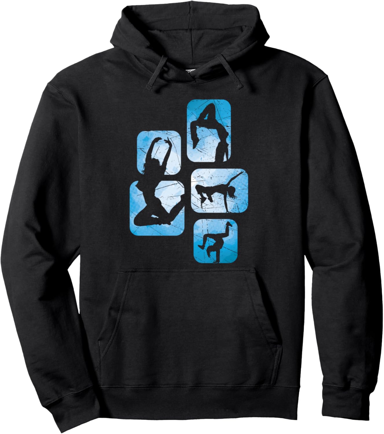 

Ретро-худи для брейк-дансеров Breakdance Girls Floor Mat Breakdancer Clothes, черный
