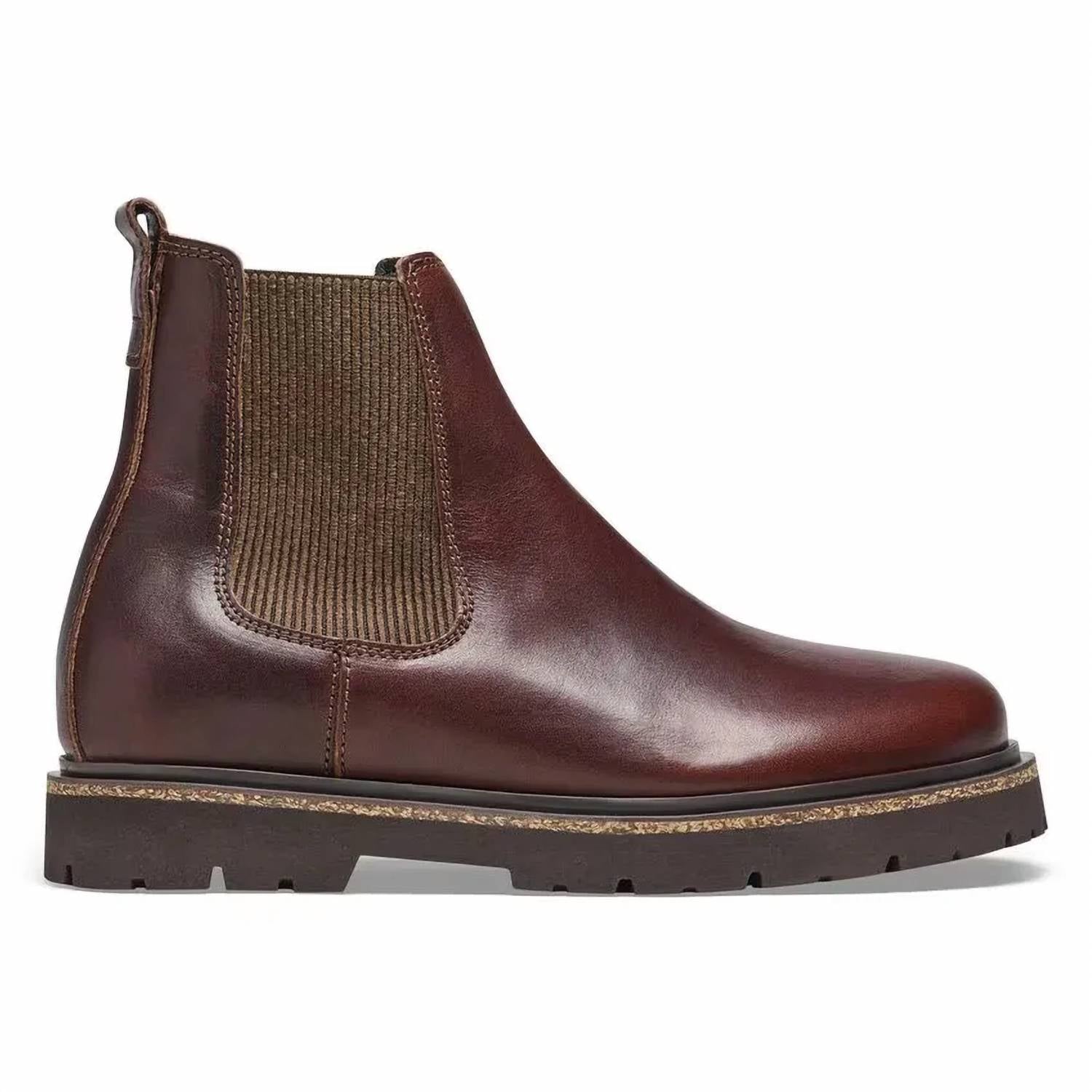 Женские ботинки челси Birkenstock Highwood из гладкой кожи, шоколадный — фото 2