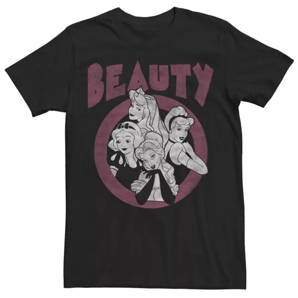 

Футболка с принтом бойфренда от Princesses Junior's Beauty Group Disney, черный