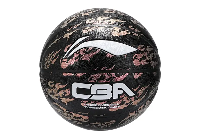 

LINING Баскетбольный мяч CBA Collection PU черный размер 7 соревновательный унисекс