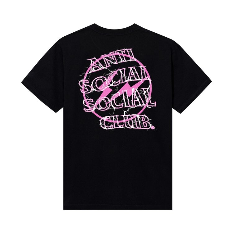 

Футболка Anti Social Social Club x Fragment Design Bolt 'Black/Pink', черный