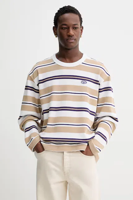 Лонгслив из эластичной ткани Adidas Originals, бежевый