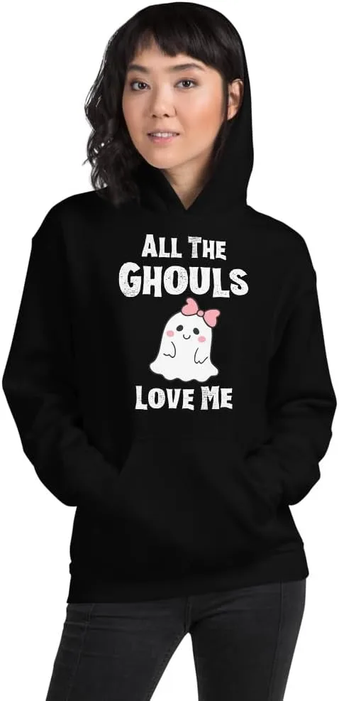 Толстовка All The Ghouls Love Me Halloween Unisex Generic, черный