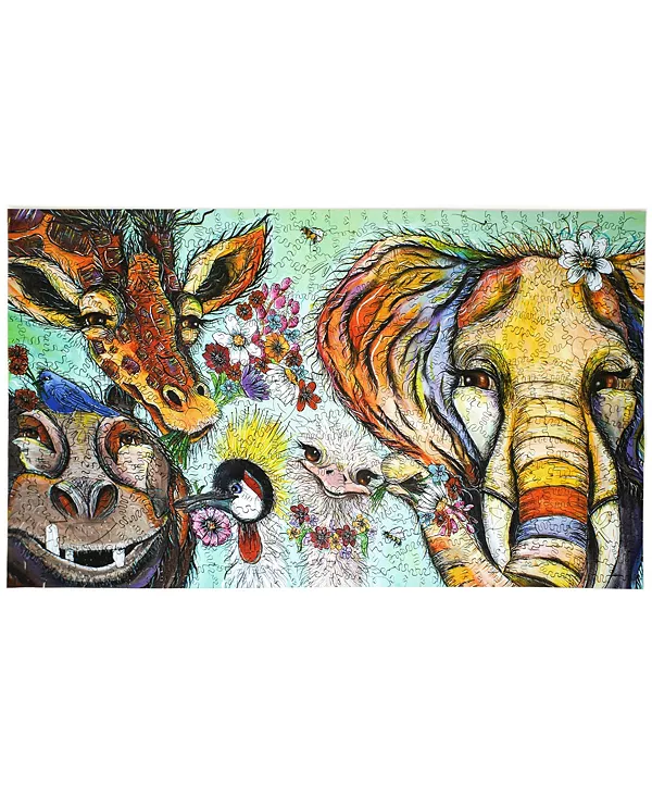 

Деревянный пазл «Там джунгли», 599 деталей Areyougame.Com, multi