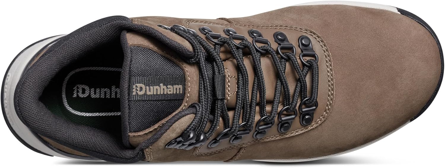 Мужские водонепроницаемые средние ботинки Dunham Alpine, Dark Taupe Leather — фото 4