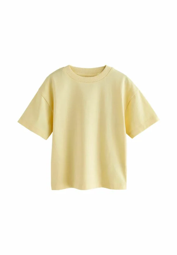 Однотонная базовая футболка с коротким рукавом Next, Yellow