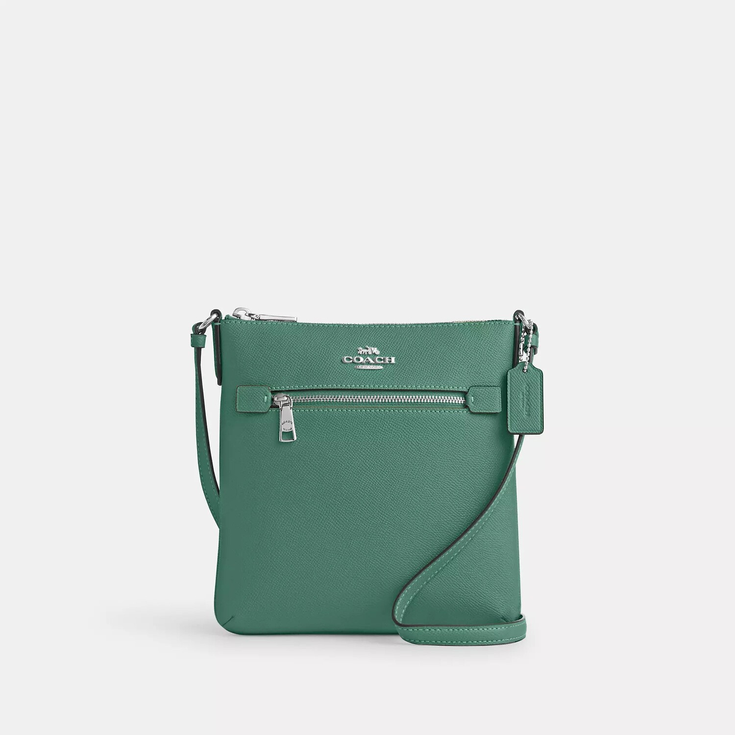 

Сумка для документов Coach Outlet Mini Rowan, цвет Silver/Bright Green