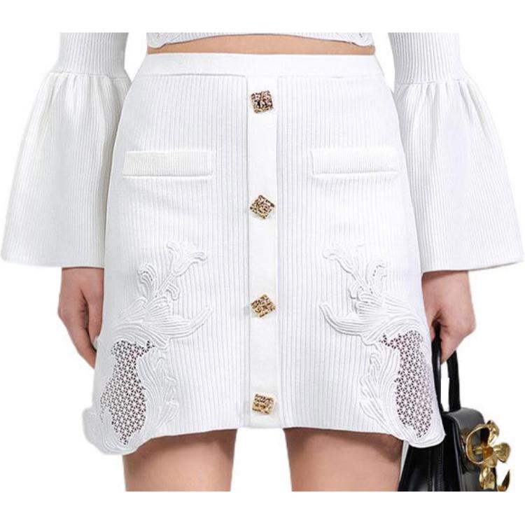 

Self-portrait Повседневная короткая юбка женская белая