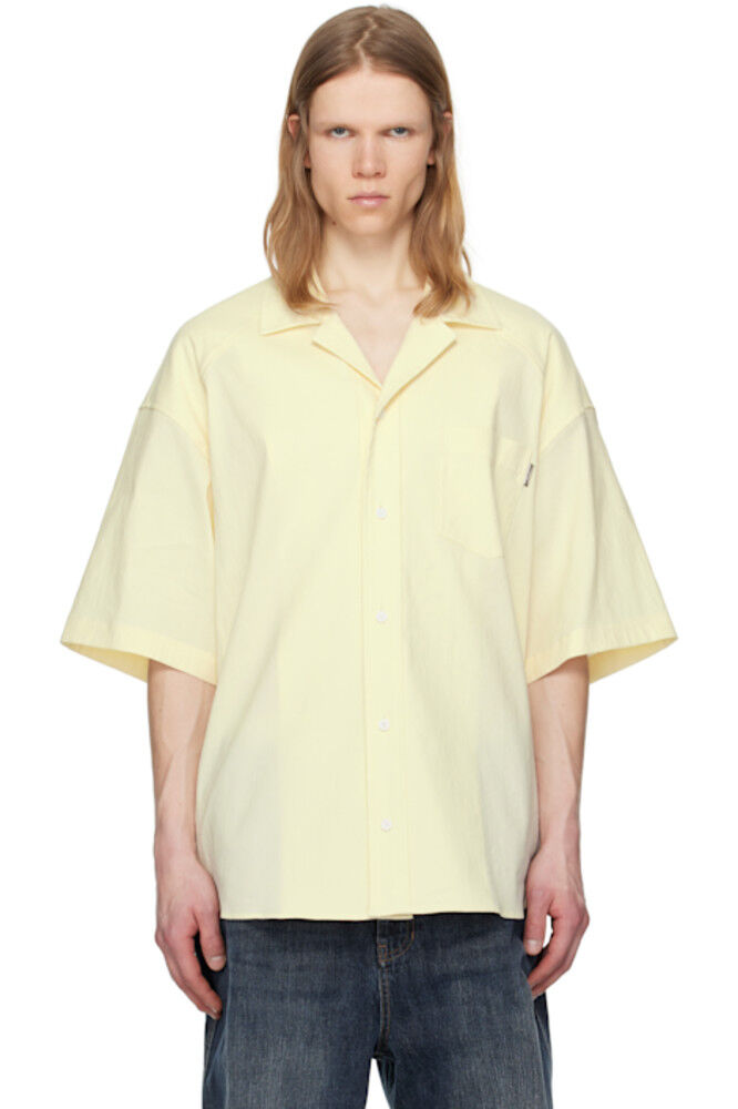 

Льняная рубашка цвета «Off-White» Juun.J
