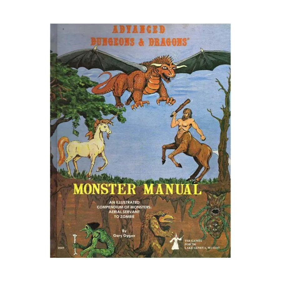 

Monster Manual (1st Cover, 3rd Alpha Printing w/Red Fly Leaf), Advanced Dungeons & Dragons (1st Edition) - Core Books, Box Sets & Miscellaneous, твердый переплет
