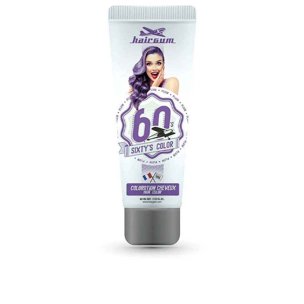 

Краска для волос sixty’s color hair color Hairgum, цвет plum, 60 мл.