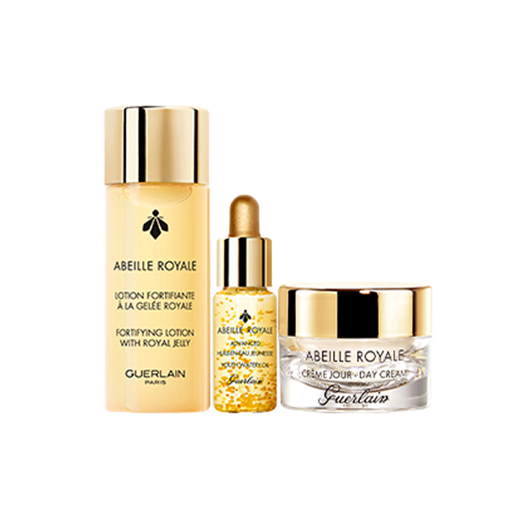 Набор пробников увлажняющего крема для лица JIAOLAN Bee Life Water Essence, три штуки, 40 мл+5 мл+7 мл GUERLAIN — фото 4