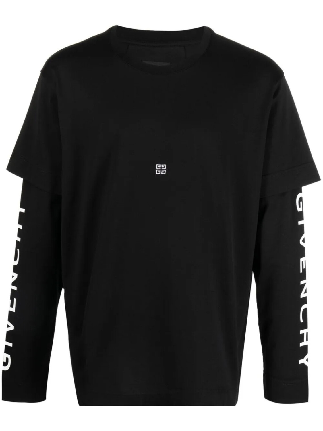

Givenchy многослойная футболка с логотипом, черный