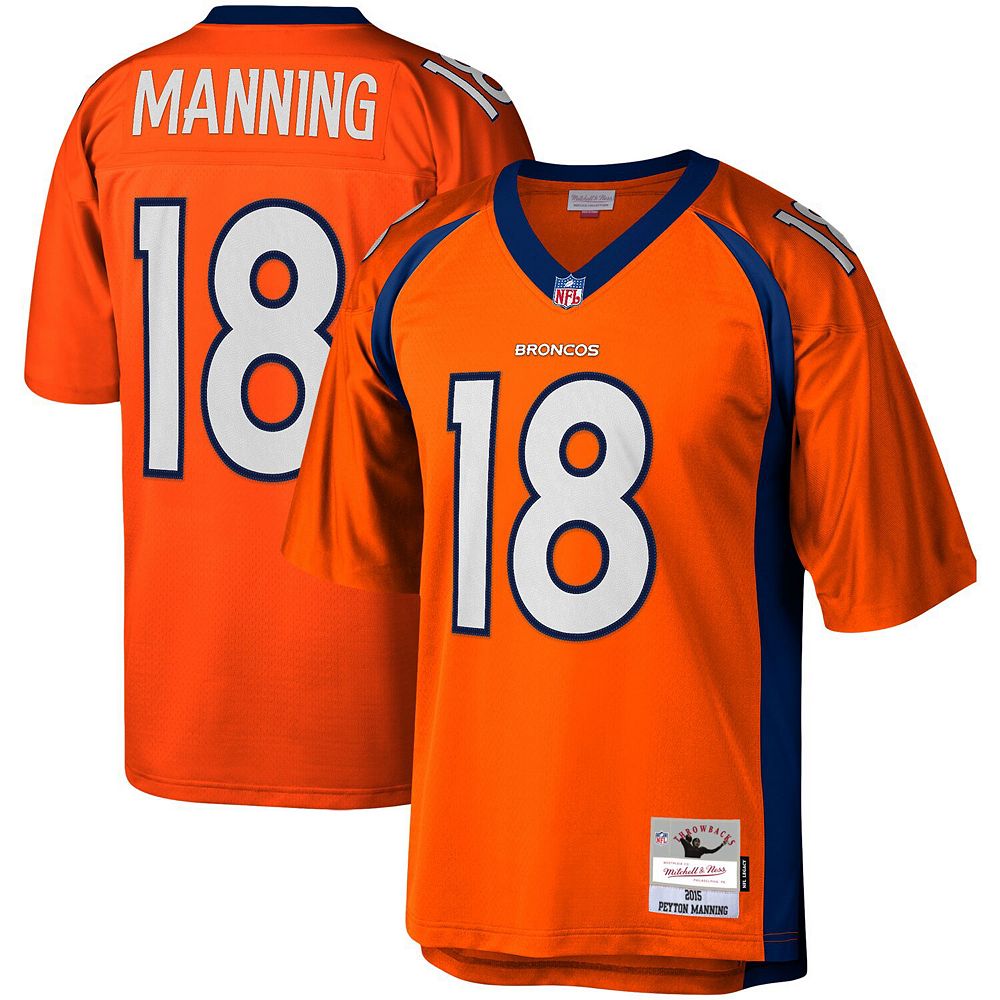 

Мужская копия джерси Mitchell & Ness Peyton Manning Orange Denver Broncos Legacy, цвет Den Orange