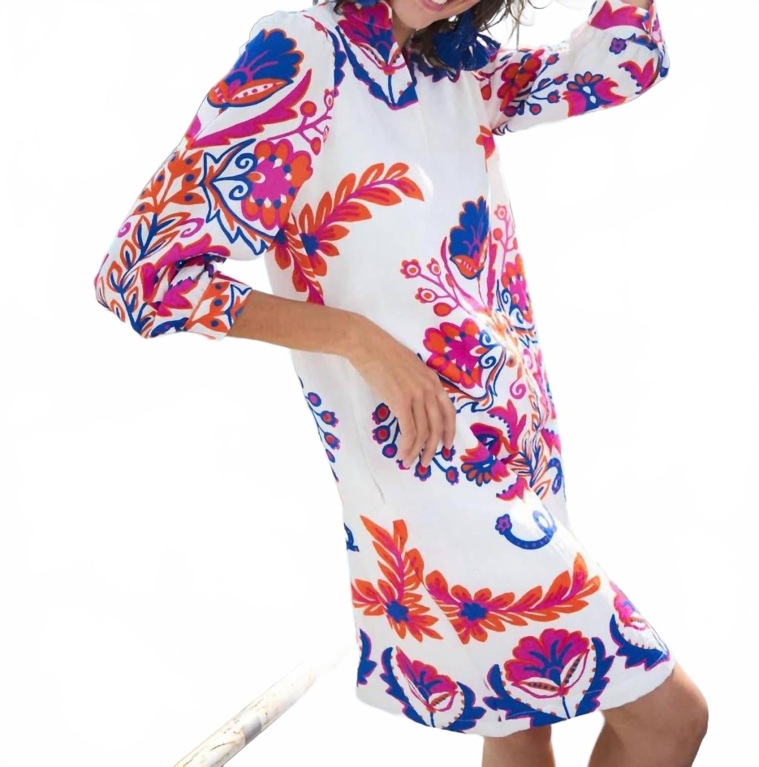 

Платье Aliana в фуксиевом принте Tinta & Bariloche, Fuschia Print