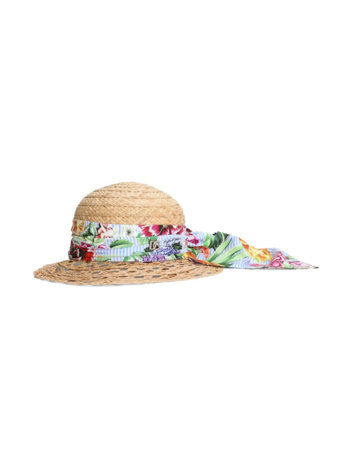 

Dolce & Gabbana Kids шляпа из рафии, нейтральный цвет
