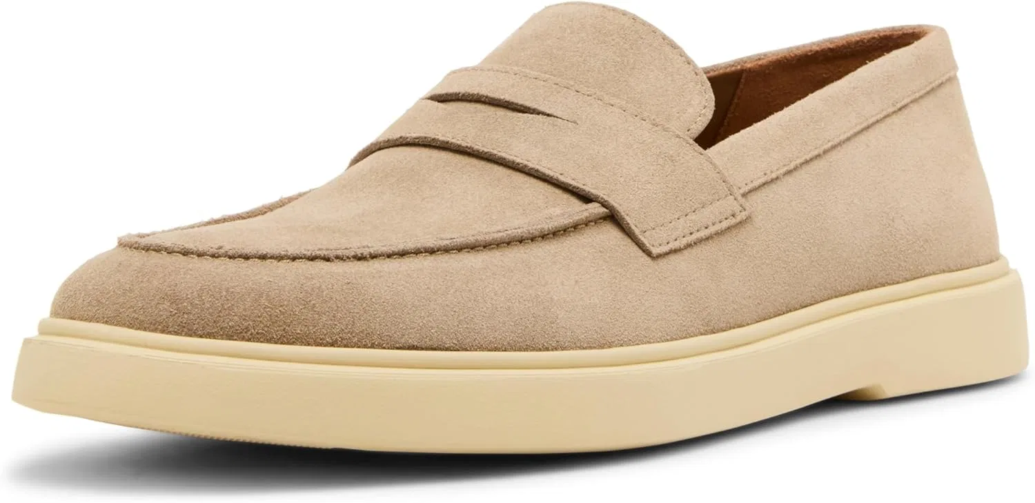 Лоферы мужские Steve Madden, песочный замшевый