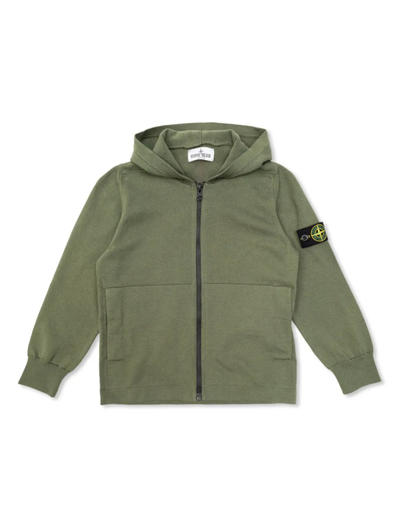 

Толстовка с капюшоном и мотивом компаса Stone Island Junior, зеленый