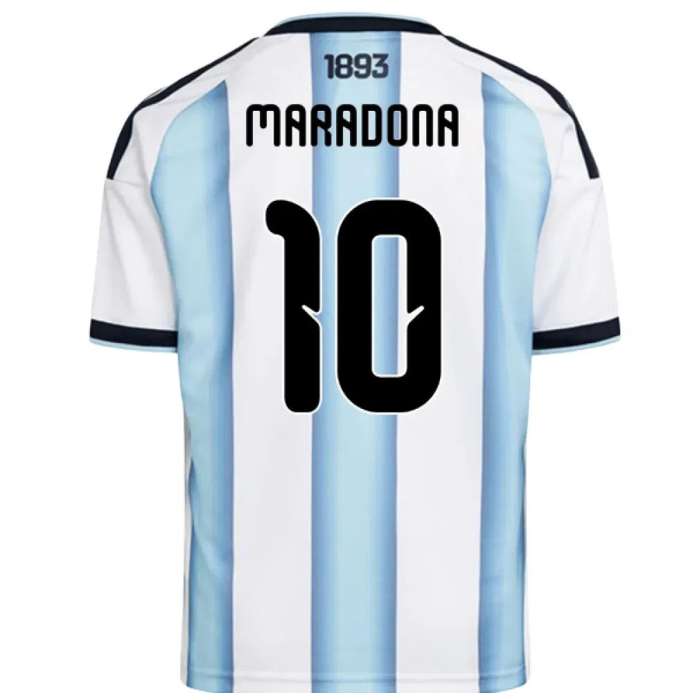Детская футбольная футболка Аргентина 2026-27 Maradona 10 Argentina, синий