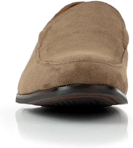 Туфли Ferro Aldo Mens Loafer Collection Modern Classic Slip On Styles Available in Suede Woven and Full Cut, Cognac Suede — фото 3