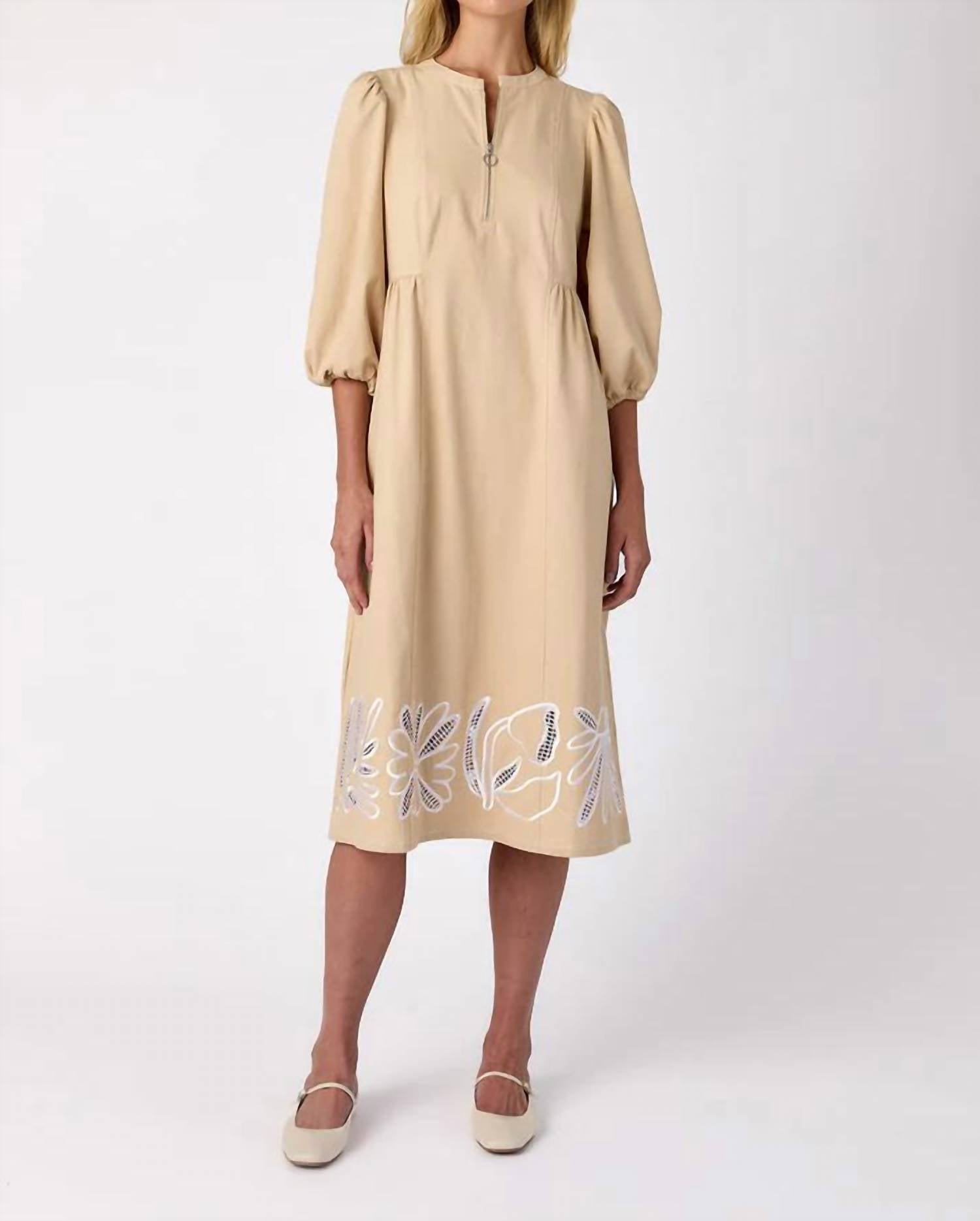 

Crosby by Mollie Burch Платье в стиле инди цвета экрю