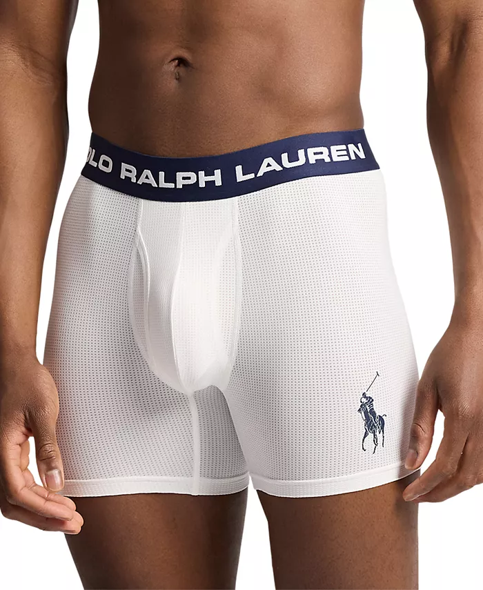 

Мужские боксеры Perfect Pouch Boxer Briefs Polo Ralph Lauren, белый