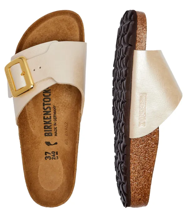Тапочки Каталина Narrow fit Birkenstock, бежевый — фото 4