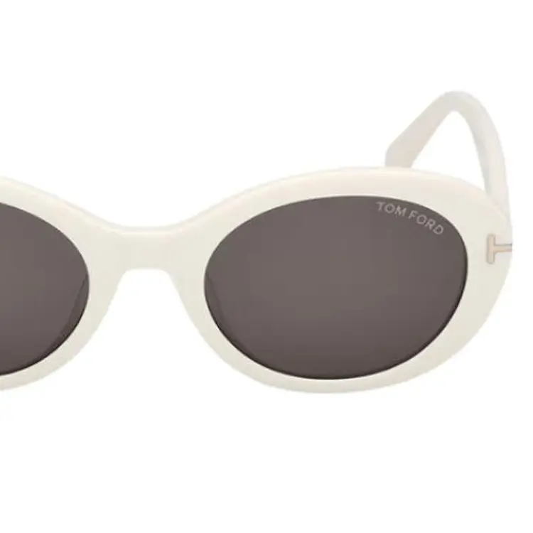 TOM FORD Пластиковая оправа TF Plate Frame Oval солнцезащитные очки унисекс white — фото 4
