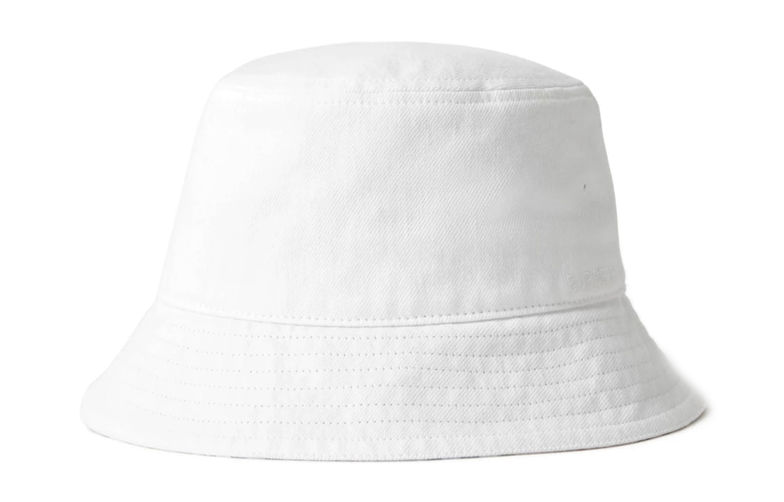 

Burberry Хлопковая шляпа-ведро мужская белая, White