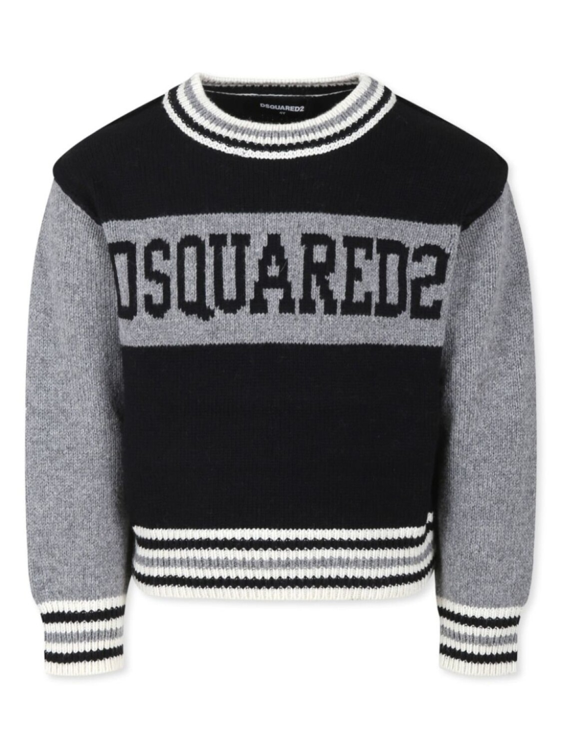 

Dsquared2 Kids джемпер с логотипом DSQUARED2 KIDS в технике интарсия, черный