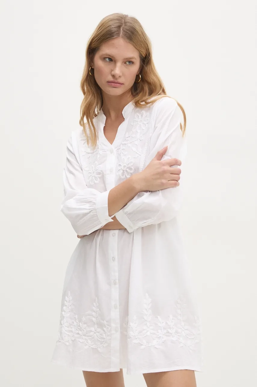 

Хлопковое платье Answear Lab, белый