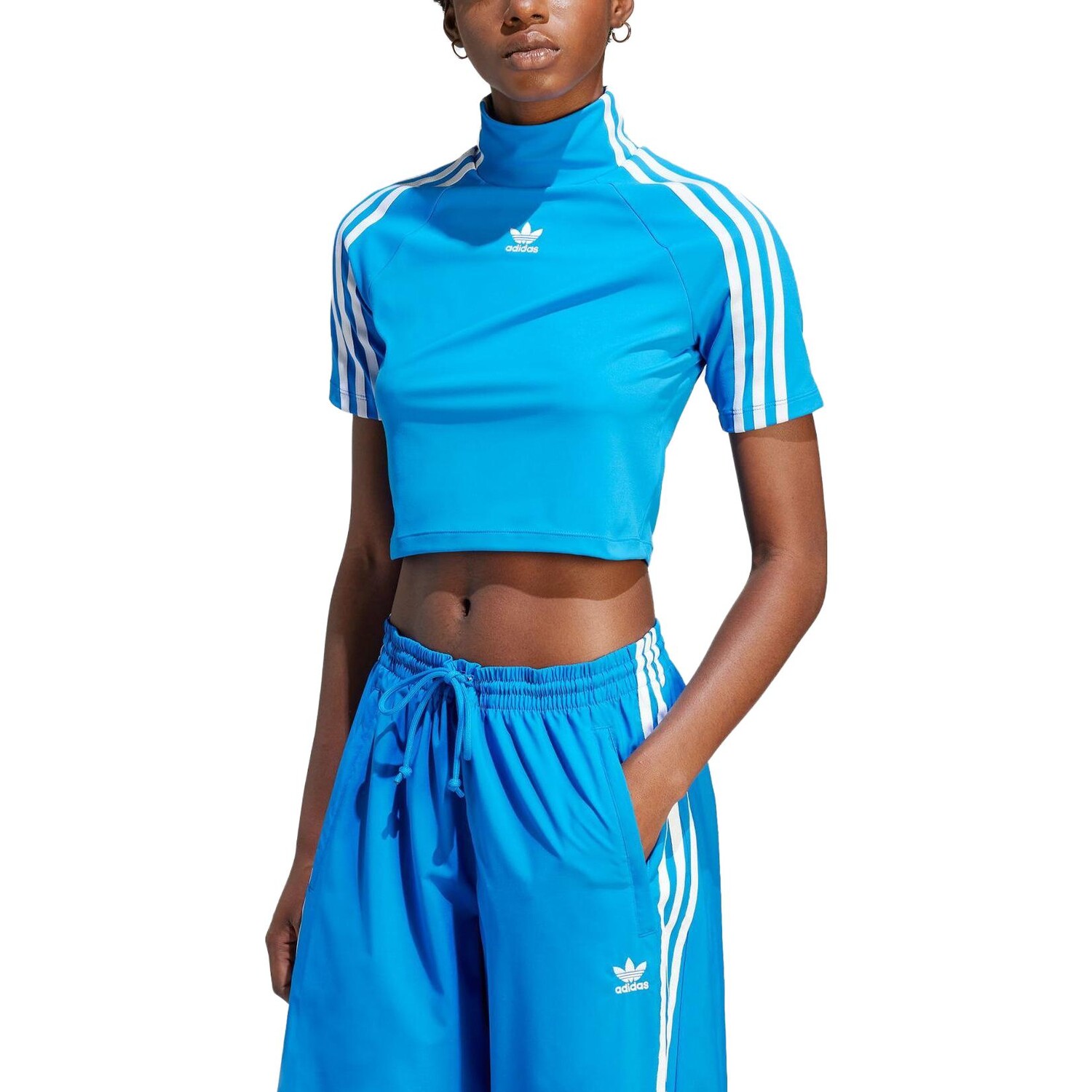 Женская футболка Adidas Originals, синяя — фото 2