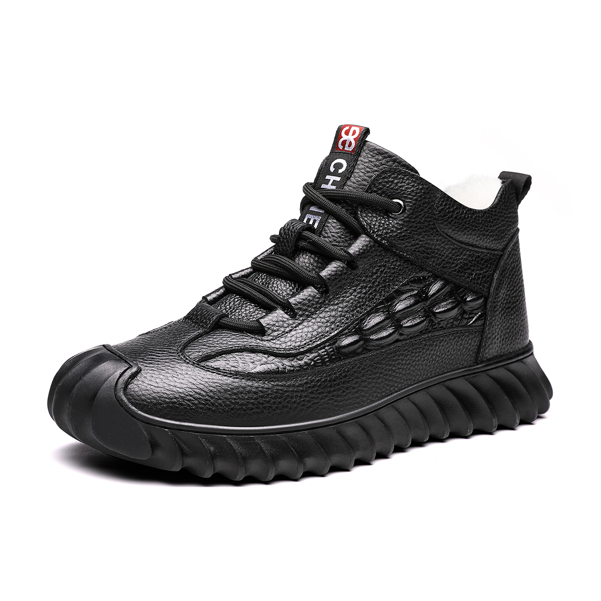 

Термостойкие износостойкие высокие повседневные кроссовки для мужчин Chint, черный