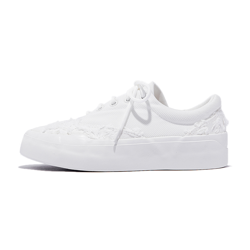 

VICTORIA&VERA Низкие кеды из холста унисекс чисто белые, цвет Pure White