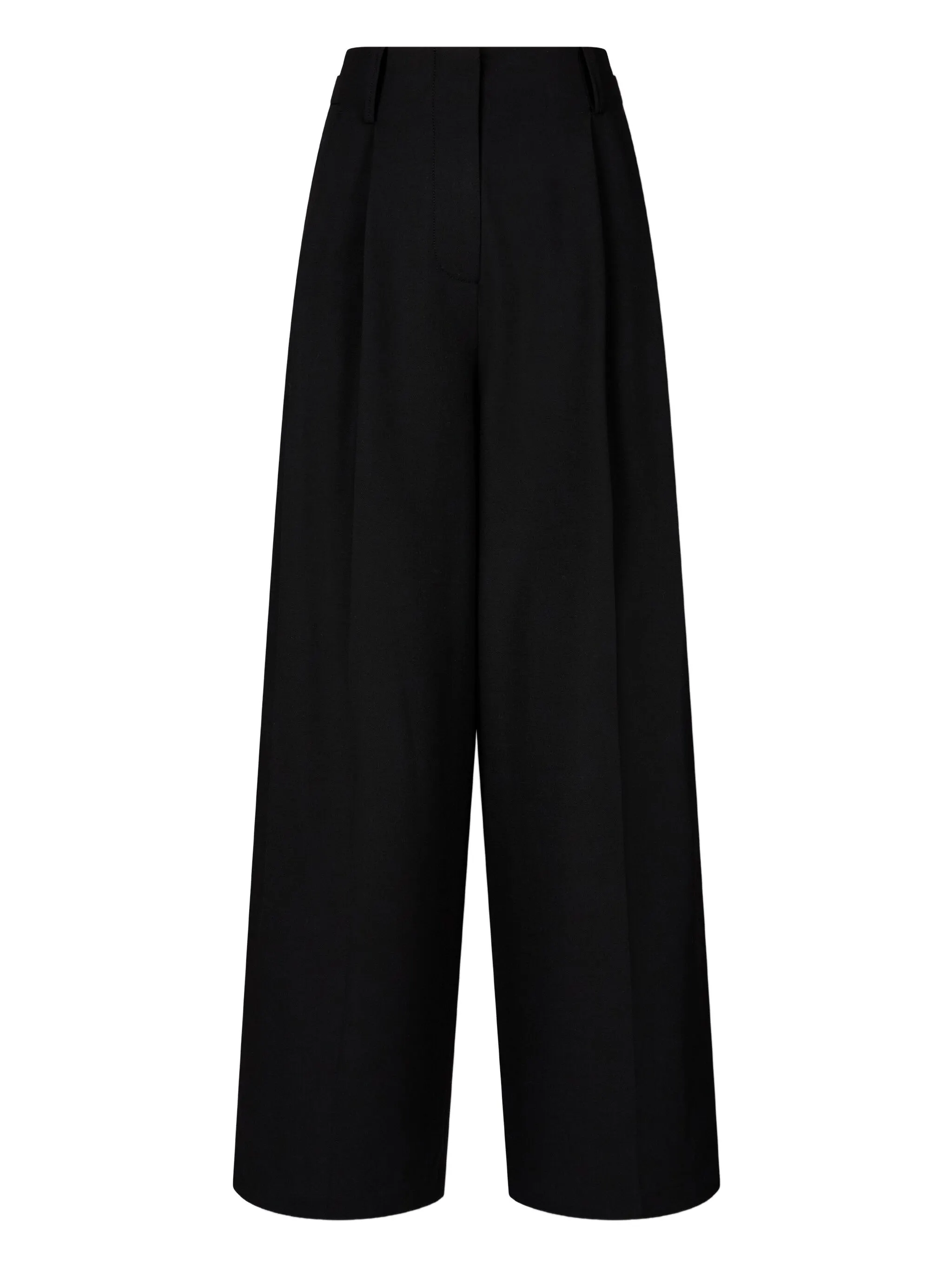 

Широкие брюки со складками Tomboy, черный