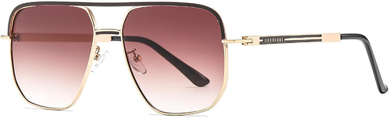 

Большие ретро-солнцезащитные очки-пилот квадратной формы для женщин, металлическая оправа, градиентные солнцезащитные очки, модные винтажные мужские солнцезащитные очки mincl, C1