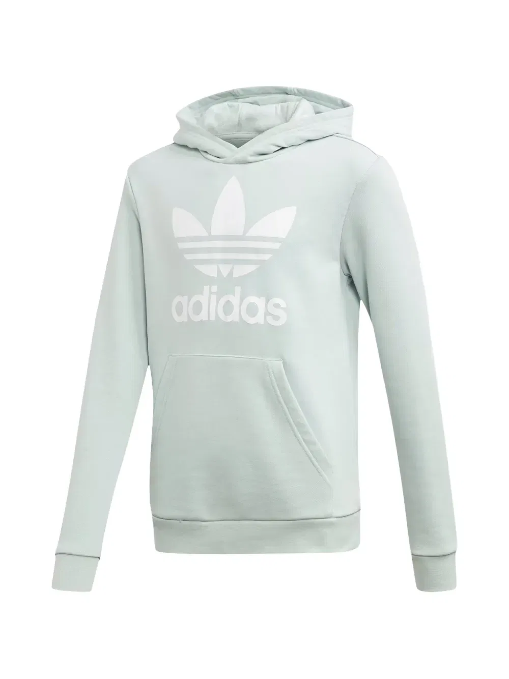Худи с трилистником Adidas Kids, зеленый