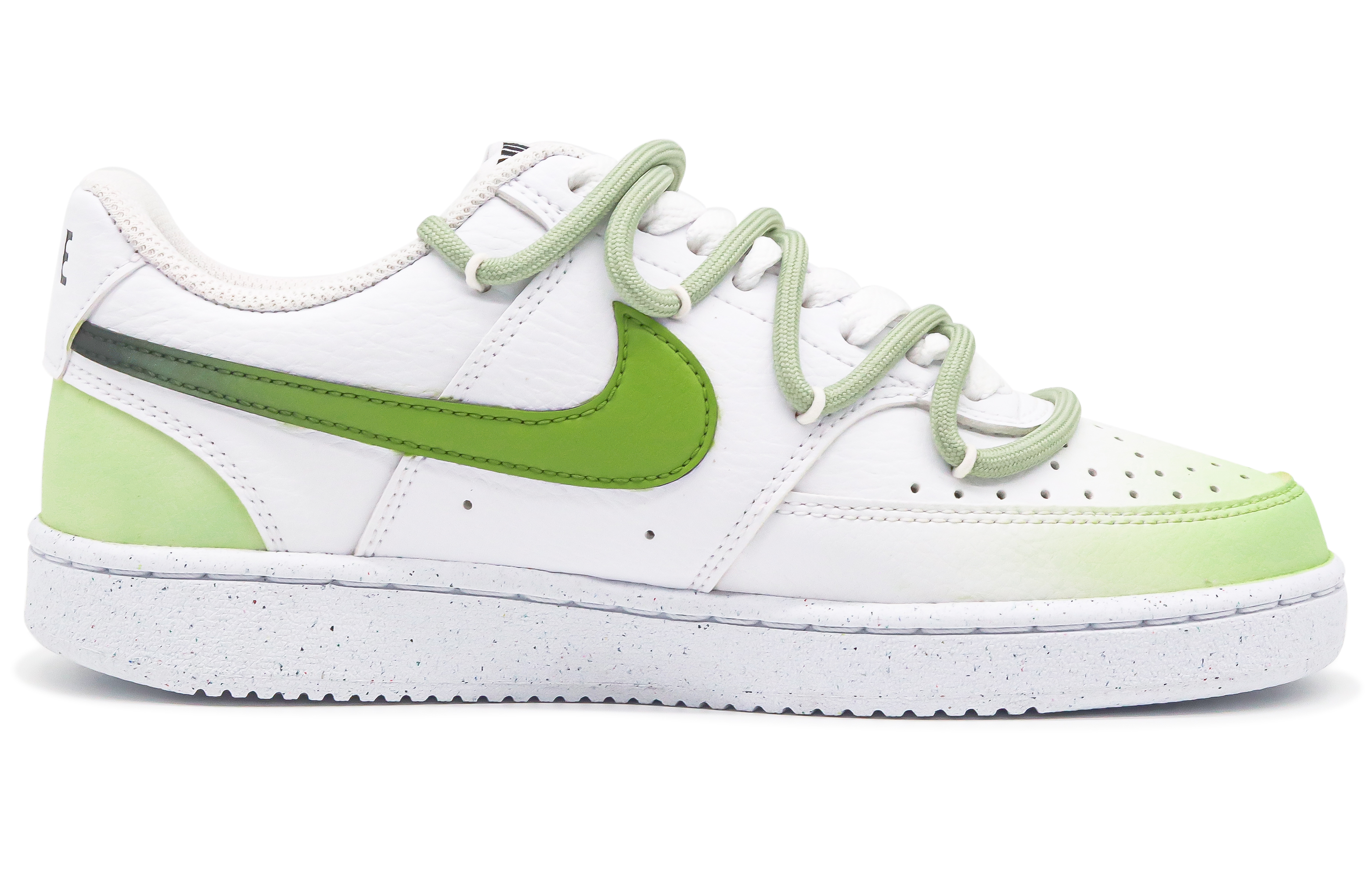 

Кроссовки Nike Court Vision 1 Skateboard Shoes Men Low-Top White/Green, Зеленый, Кроссовки Nike Court Vision 1 Skateboard Shoes Men Low-Top White/Green