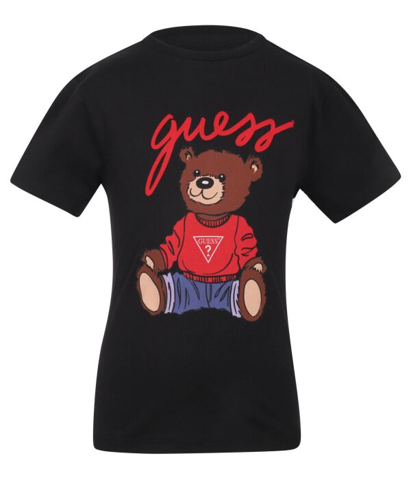 

Футболка детская Guess с медведем, черный